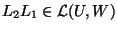$L_2 L_1 \in \mathcal L (U,W)$