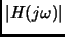 $\vert H(j \omega)\vert$
